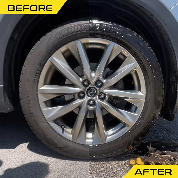 Formula 1 Wheel & Tire Cleaner - Removes Brake Dust and Dirt, Quickly Shines Rims & Tires, Safe for All Cars, Trucks, and Motorcycles (23 oz)