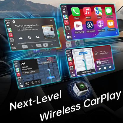 Wireless CarPlay Adapter for iPhone 2026 Upgrade, OEM-Level Stability with Lightning-Fast Instant Connection, One-Tap Device Switching, Ultra-Compact Design, for Cars with Factory Wired CarPlay