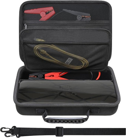 Elonbo Carrying Case for Halo Bolt Ultimate 2.0/3.0 Portable Car Battery Jump Starter/Halo Bolt 55500 mwh/Air 58830/ Air + 55500/58830/ 44400/57720 Emergency Power Kit Holder, Black+Black