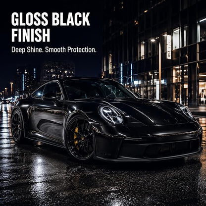 7.5Mil Gloss Black Automotive Wrap,60inX60FT Self-Healing Paint Protection Film, Anti-Yellowing Scratch Resistant Car Body Shield for Sedan, SUV, Truck