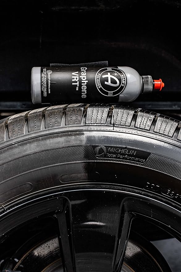Adam's Polishes Graphene VRT 16oz Vinyl, Rubber, Tire & Trim Dressing - Durable UV Protection and Water Repellent - Graphene Ceramic Infused Formula - Dress Tires or Trim Without Worry of Slinging