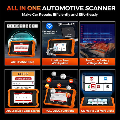 Launch Creader Elite V2.0 for BMW OBD2 Scanner, 2025 Full Systems Bi-Directional Scan Tool, All Reset Services, ECU Code, Battery Registration Tool for BMW Mini RR, Lifetime Free Update, Auto VIN