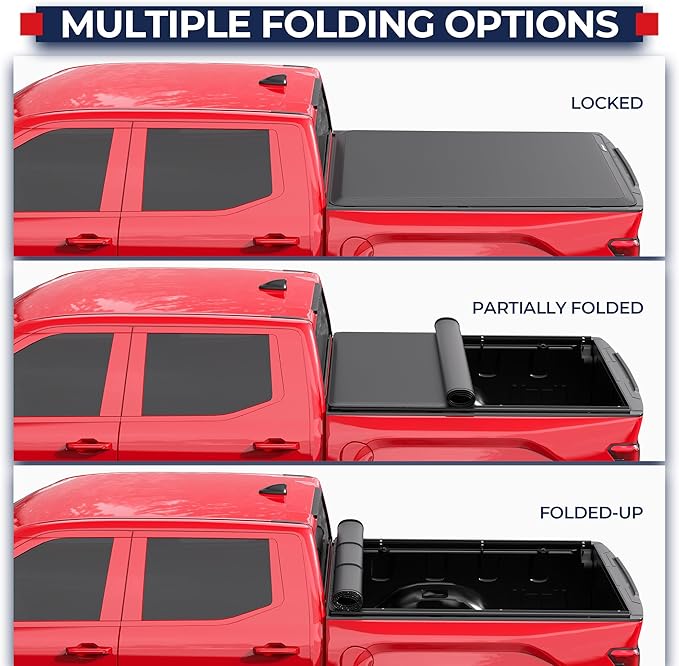 MOSTPLUS Roll-Up Soft Vinyl Truck Bed Tonneau Cover Compatible with 2007-2013 Toyota Tundra Fleetside w/Deckrail System 8 FT 97.6 inch On Top