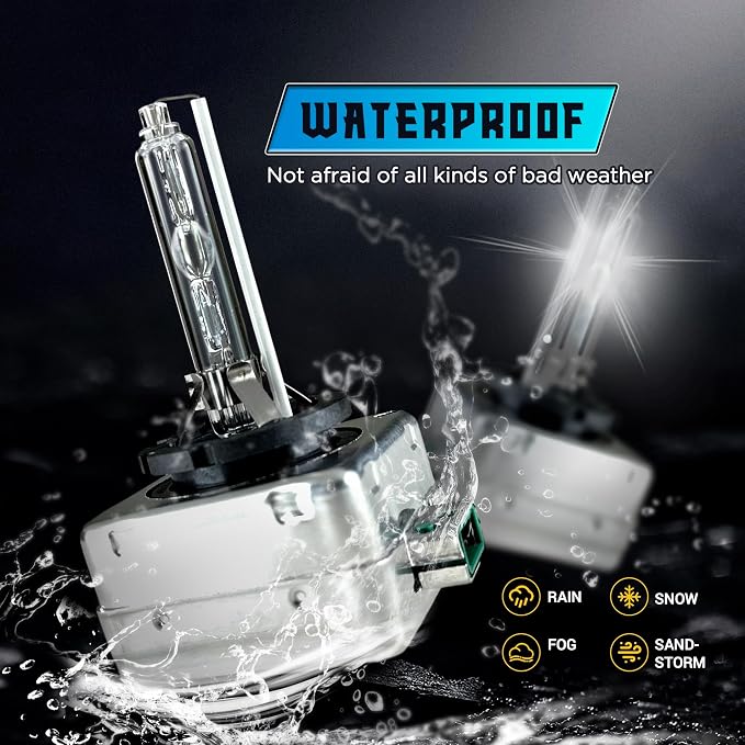 Innovited D3S HID Xenon Headlight Bulbs 12000K Pure Blue High Low Beam 66340 42403 42302,etc Replacement Bulb - Pack of 2