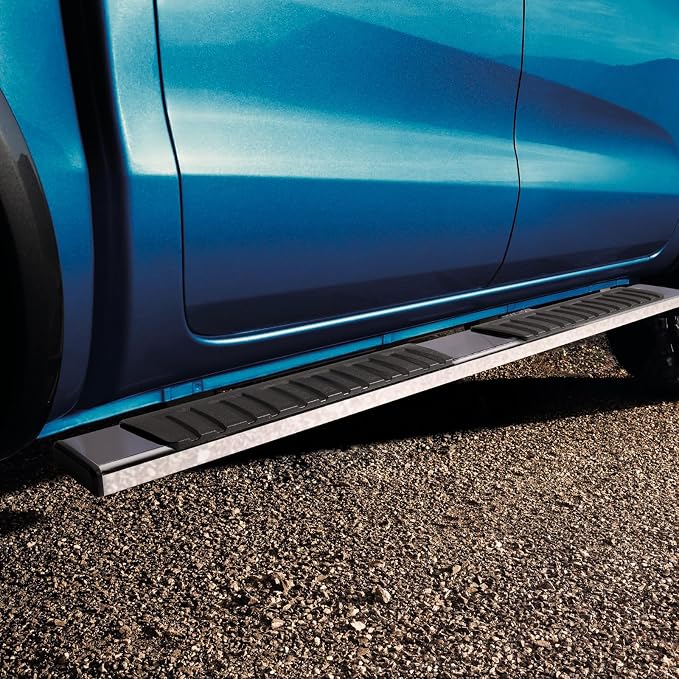VEVOR Running Boards, 6" Step Bars Compatible with 2015-2023 Ford F150-Crew Cab/2017-2023 Ford F-250 F-350 Super Duty Crew Cab, 201 Stainless Steel Side Steps Nerf Bars, 500LBS Capacity, 2 Piece