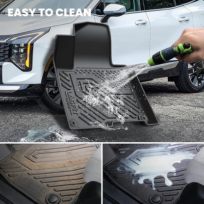 LASFIT Floor Mats & Cargo Mat for Kia Sportage PHEV 2025 2024 2023 (Fit with Subwoofer, Not Fit Gas/Hybrid), All Weather TPE Mats Custom Fit Floor Liners & Trunk Mat for Kia Sportage 2023-2025