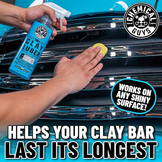 Chemical Guys Starter Car Care & Cleaning Kit, 7-Piece Detailing Car Wash Kit with 6 Premium 16 oz Care Chemicals and Accessories for Washing, Waxing, and Interior Cleaning