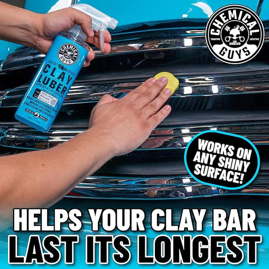 Chemical Guys CLAY_BLOCK_KIT Clay Block V2 and Clay Luber, Clayblock and Clay Super Lube, 16 fl oz