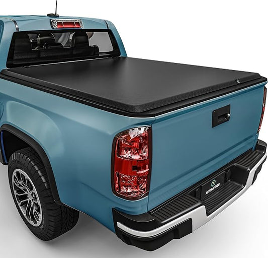 AUTOSAVER88 Soft Tri-fold Truck Bed Tonneau Cover Fit for Chevy Colorado/GMC Canyon 2015-2022 6.2ft Bed