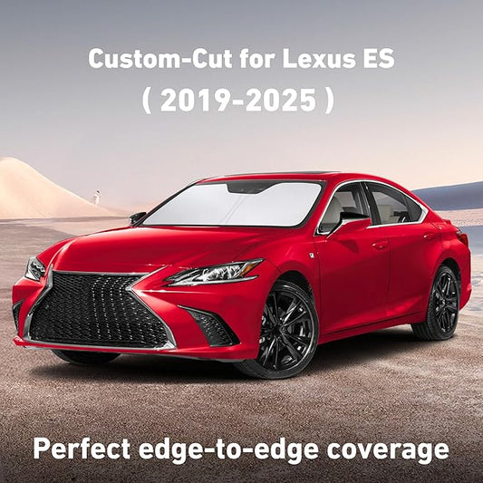 EcoNour Windshield Sunshade Compatible for Lexus ES 2019-2023 2024 2025, ES250 ES300h ES350 Sun Visor for Front Windshield & Window Sun Shade Cover, UV Heat Blocker & Protector, Car Accessories