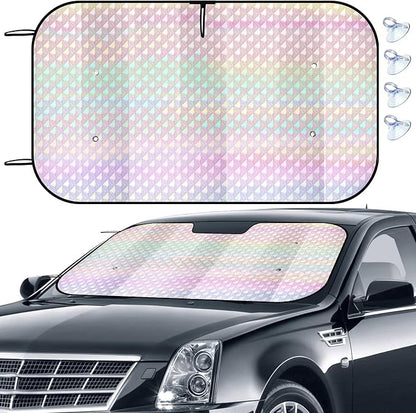 Car Windshield Sun Shade, Folding Car Shades for Front Windows UV Rays Sun Cover Shade, Keeps Your Vehicle Cool