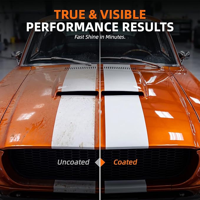 Ceramic Coating for Cars - Quick Effect Spray Coating, Extremely Hydrophobic Car Spray Coating, Easy to Use Coating for Paint Polish & Shine - 2 Pack for Car/Truck/RV/Motorcycle