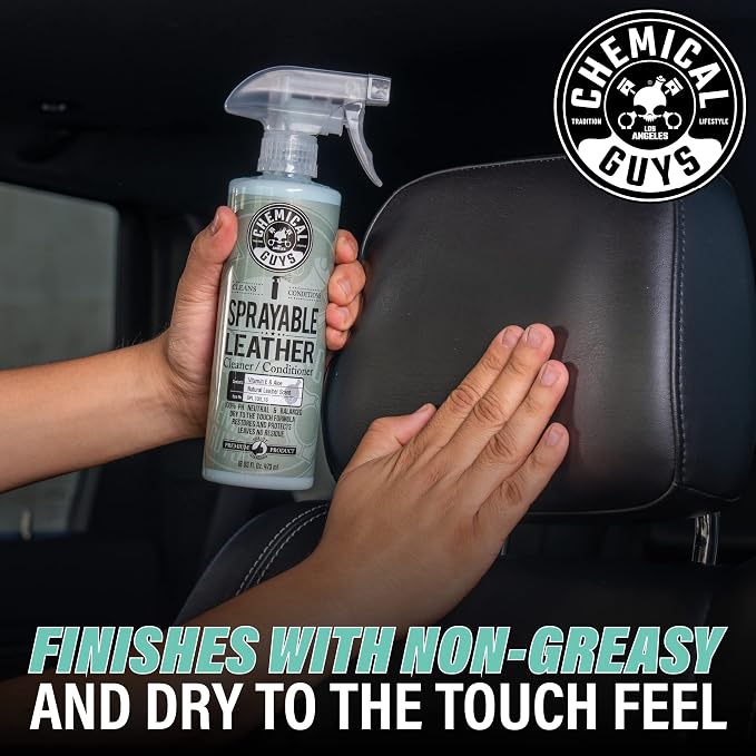 Chemical Guys HOL_113 Leather Lovers Kit for Leather Car Interiors, Furniture, Apparel, Shoes, Sneakers, Boots (Works on Natural, Synthetic, Pleather, Faux Leather and More) (5 Items), 16 oz, Black