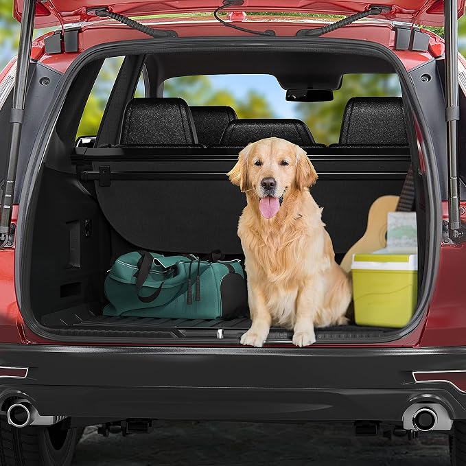 OEDRO Cargo Trunk Liner Floor Mat Compatible with 2010-2024 Toyota 4Runner with 3rd Row Seats, Unique Black TPE All-Weather Guard Cargo Mats