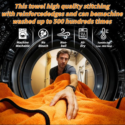 6PCS Microfiber Towels for Cars 36x25 Inch Microfiber Cleaning Cloths Bulk Soft Car Detailng Towel Cloths 450 GSM Detailing Buffing Quick Drying Towel Polishing Waxing Auto Detailing Towel Cloth