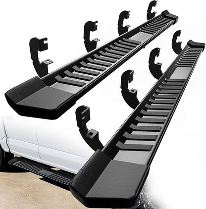 YITAMOTOR 6 Inches Running Boards Compatible with 2019-2026 Chevy Silverado/GMC Sierra 1500 Crew Cab, 2020-2026 2500HD 3500HD Crew Cab Side Steps Textured Black Nerf Bars(Excl. 2019 1500 LD)
