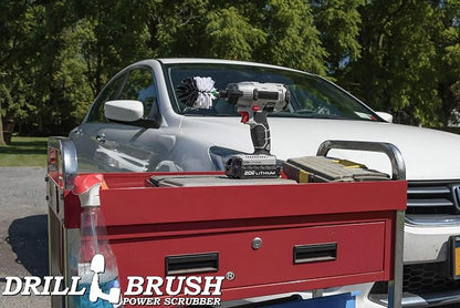 Truck Cleaning Accessories - Car Cleaning Supplies - Glass Cleaning Brush - Car Mats Dirt Lifter - Carpet Cleaning Tool - Upholstery Scrubbing Set - Windshield Shiner - Wheel Brush - Tire Cleaning Kit