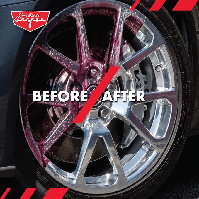 Jay Leno's Garage Wheel Cleaner Spray – Brake Cleaner and Heavy Duty Brake Dust Remover that Works as a Rim Cleaner, Leaving Wheels, Rims, Brake Pads & Rotors Spotless for a Showroom-Quality Finish