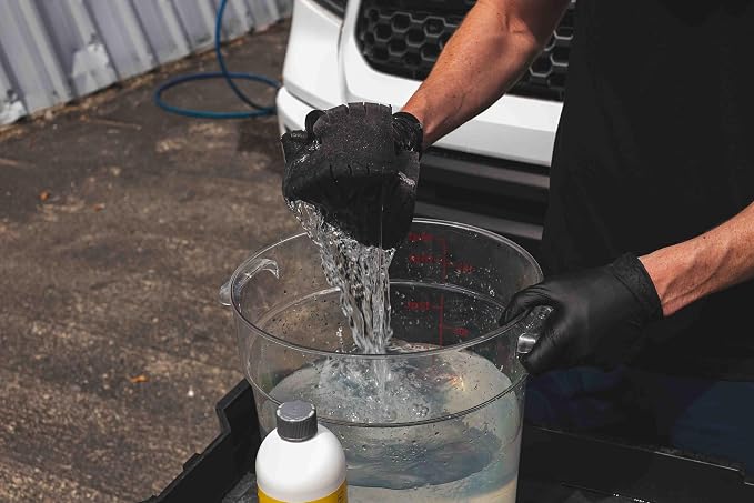 The Rag Company - Ultra Safe Sponge - Latest Foam Technology Safe for All Types of Paint and Wheel Finishes - Easy-to-Hold Ergonomic Grip for Wash Bucket and Rinseless Washing - Dark Grey