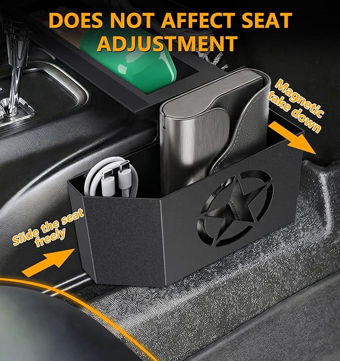 Eamplest Updated JK Magnetic Metal Center Console Gear Shift Organizer for Jeep Wrangler JK & Unlimited 2018 2017 2016 2015 2014 2013 2011 Interior Accessories Rubicon Sahara Storage Box Tray