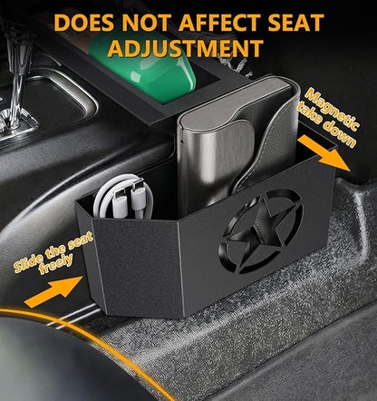 Eamplest Updated JK Magnetic Metal Center Console Gear Shift Organizer for Jeep Wrangler JK & Unlimited 2018 2017 2016 2015 2014 2013 2011 Interior Accessories Rubicon Sahara Storage Box Tray
