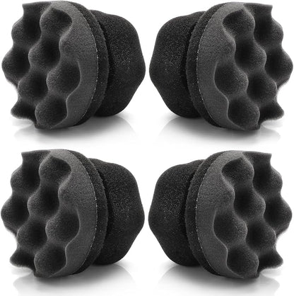 Yesland Tire Dressing Applicator, 4 Pack Tire Shine Applicator Dressing Pad - Hex Grip Design Car Cleaning Supplies - Durable & Reusable Tire Foam for Tire Detailing