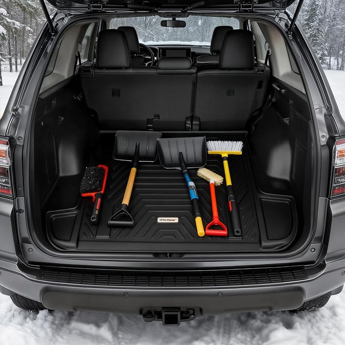 YITAMOTOR Cargo Mat Fit for 2010-2024 Toyota 4Runner (5 Passenger Models, No 3rd seat or No Sliding Cargo Deck), Custom Fit All Weather Cargo Trunk Liner