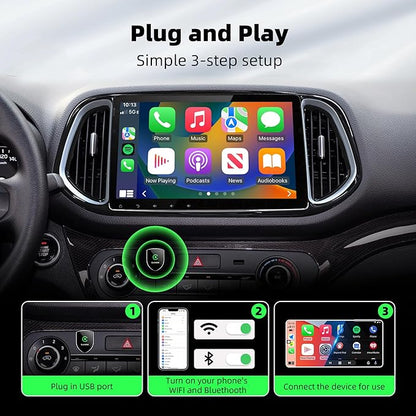 2026 Wireless CarPlay Adapter for Apple iPhone, Small Size Plug and Play, Mini USB Design for Cars with Built-in Wired Apple CarPlay, Fast and Stable Connection Car Play Wireless Adapter