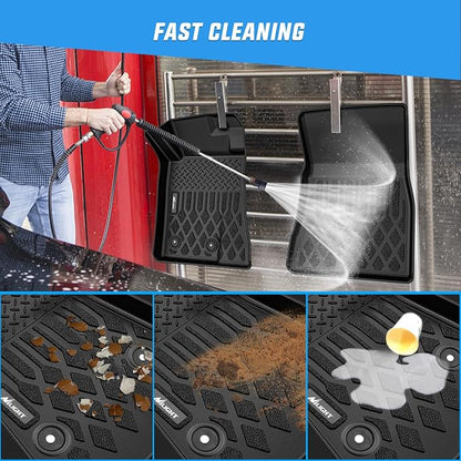 Nilight TPE Floor Mats for Ford Mustang 2015 2016 2017 2018 2019 2020 2021 2022 2023 2024 2025 2026 All Weather Custom Fit Heavy Duty Floor Liners