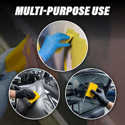 LAUCO Auto Body Filler Yellow Spreaders (Pack of 50) - Size 5" Reusable Plastic Spreader for Automotive Fillers, Putties, Glazes, Caulks and Paint - Easy Application