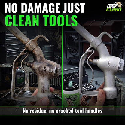 Grip Clean Heavy Duty Hand & Tool Cleaning Wipes – Waterless Hand Cleaner for Mechanics, Garage & Shop Use – Dual-Sided Grease, Oil & Paint Remover Wipes with Citrus Scent - 72ct