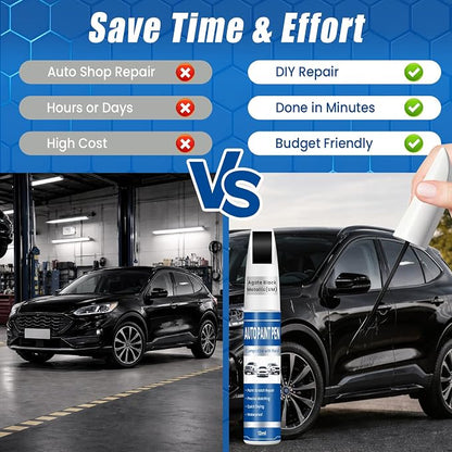 Agate Black Metallic (UM) Touch Up Paint for Cars, Compatible with Ford F-150/Explorer/Escape, 2-in-1 Car Scratch Repair Pen, Color Accurate, Quick Dry, Long-Lasting