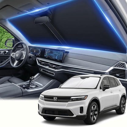 Windshield Sun Shade for Honda Prologue 2024 2025 2026 Sunshade Front Window Shade Custom Fit Prologue Accessories Sun Visor Foldable Shade Blocks UV Rays Accessories