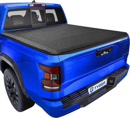 Tyger Auto T1X Soft Roll-Up in Fabric Truck Bed Tonneau Cover Compatible with 2022-2026 Nissan Frontier | 6' (73") Bed | TG-BC1N9058X