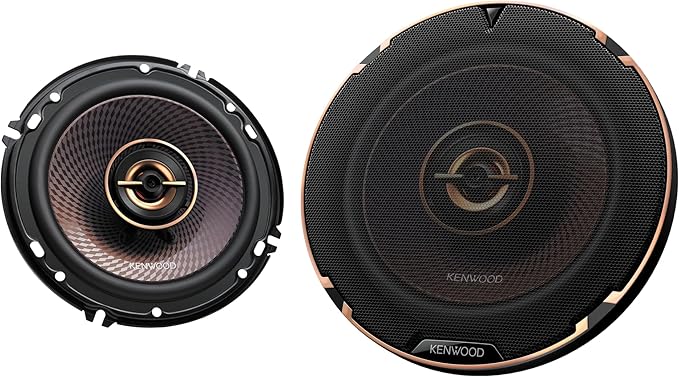 Kenwood KFC-653 6-1/2" 2-Way Concert Series Car Speakers – 320W Peak Power, Polypropylene Woofer Cone, Balanced Dome Tweeter, Acoustic Sound Harmonizer