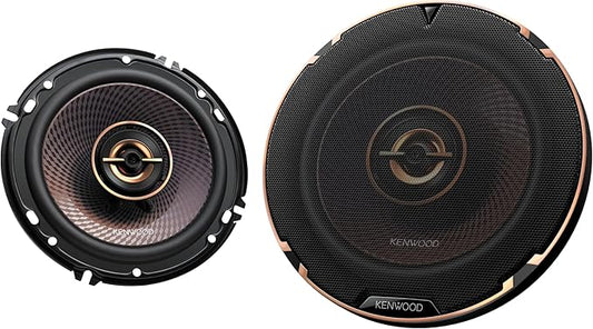 Kenwood KFC-653 6-1/2" 2-Way Concert Series Car Speakers – 320W Peak Power, Polypropylene Woofer Cone, Balanced Dome Tweeter, Acoustic Sound Harmonizer