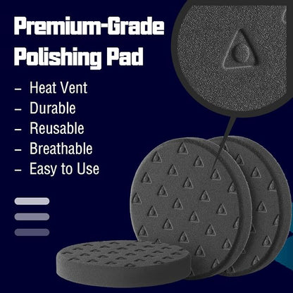 Black Soft Polishing Pad, 3Pcs 5.5" Buffing Pads for Final Finishing - Ultra Soft Foam Polish Pad for Automotive Polishing Smooth & Swirl-Free Finish