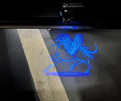 NewL 2 Pcs Led Car Door Welcome Light for Blue Horse Logo Symbol Projector Lights Ghost Shadow Light