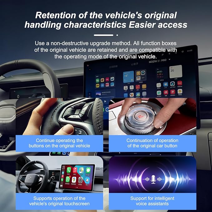 Wireless CarPlay Adapter, 2026 Upgraded Wired to Wireless for Apple CarPlay & Android Auto, USB-C/Type-C, Car Play Adapter, Plug and Play, Stable Connection & No Latency (Silver)