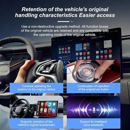 Wireless CarPlay Adapter, 2026 Upgraded Wired to Wireless for Apple CarPlay & Android Auto, USB-C/Type-C, Car Play Adapter, Plug and Play, Stable Connection & No Latency (Silver)