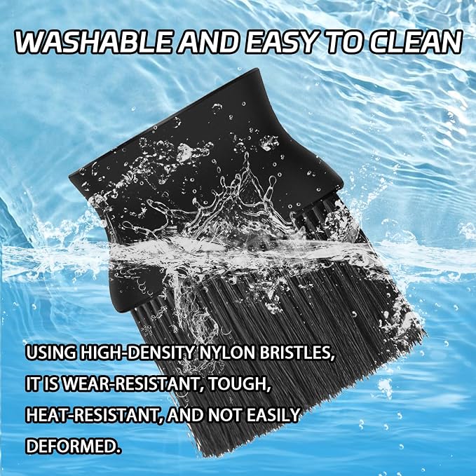 Automotive Interior Dusting Brush, Car Interior Cleaning Brush, Car Detailing Brush, Ultra-Soft Bristles Duster Brush for Car Interior, Dashboard, Leather, Baseball Umpire Gear Brush (Black)