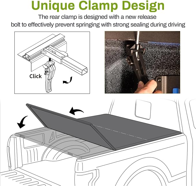 AUTOSAVER88 Soft Tri-fold Truck Bed Tonneau Cover Fit for 2019-2026 Chevy Silverado/GMC Sierra 1500 New Body Style 5.8ft Bed