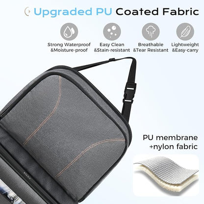 Coverado Backseat Car Organizer, Heavy-Duty Durable Dual-Way Use Car Back Seat Organizer Waterproof with Reinforced Pockets, Zipper Closure Design, Protect Valuables from Spills, Keeps Car Tidy