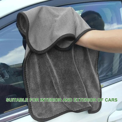 Car Drying Towel, 35.4"×23.6" Large Ultra Absorbent Microfiber Cleaning Cloth, 1200GSM Streak-Free Auto Detailing Towel Reusable Cleaning Rag for Cars, Trucks, SUVs, RVs