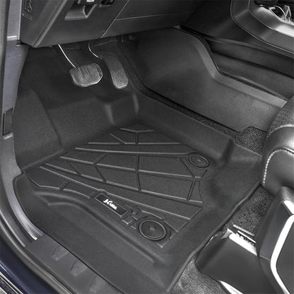 KARPAL Floor Mats for 2015-2026 Ford F-150 & 2022-2026 F150 Lightning SuperCrew, Custom Fit TPE All Weather Ford F150 Accessories 1st & 2nd Row Floor Liner