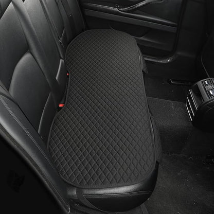 West Llama Linen Car Seat Covers,Bottom Seat Covers for Cars Include 1 Rear Bench Cover Universal Fits 90% Vehicles,SUVs,Cars,Sedans,Black