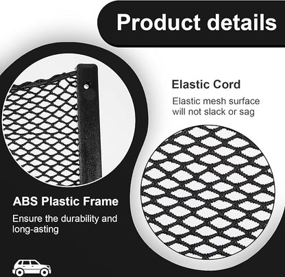 Frienda 4 Pcs Boat Storage Net Bag, ABS Plastic Car Framed Mesh Net Holder, Phone & Cargo Organizer with Screws for Auto, Rv, Boat, Pontoon, Truck Pocket Storage (12 x 8 Inch)