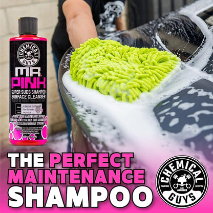Chemical Guys Mr. Pink Car Wash Soap - 64 oz Super Suds Foaming Car Wash Soap for Cannon, Blaster, or Bucket Washing - pH Balanced, Safe on Wax, Sealant, Ceramic, and Clear Coat Finishes (Pack of 4)