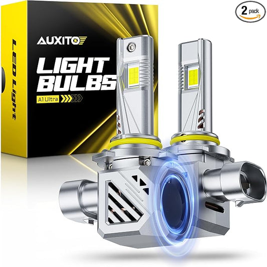 AUXITO 9006/HB4 Bulbs, 900% Brighter Ultra-Bright, Plug N Play, Long Lifespan, No Flicker, 99% Compatibility, 2PCS