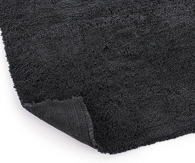 The Rag Company - Creature Edgeless Auto Detailing Towels (10-Pack) Professional 70/30 Blend, Dual-Pile Plush Microfiber, Buffing & Polishing, 420gsm, 16in x 16in, Black